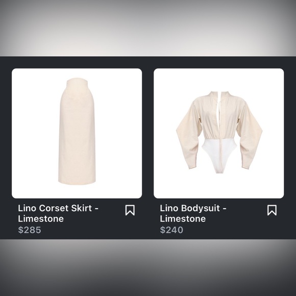 Andrea Iyamah Lino Body Suit and Corset Skirt - Picture 2 of 8